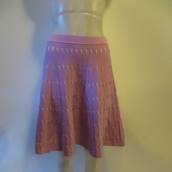 CHOCHENE ITALIA LAVENDER A-LINE SKIRT W/SLITS 4* - Picture 1 of 5